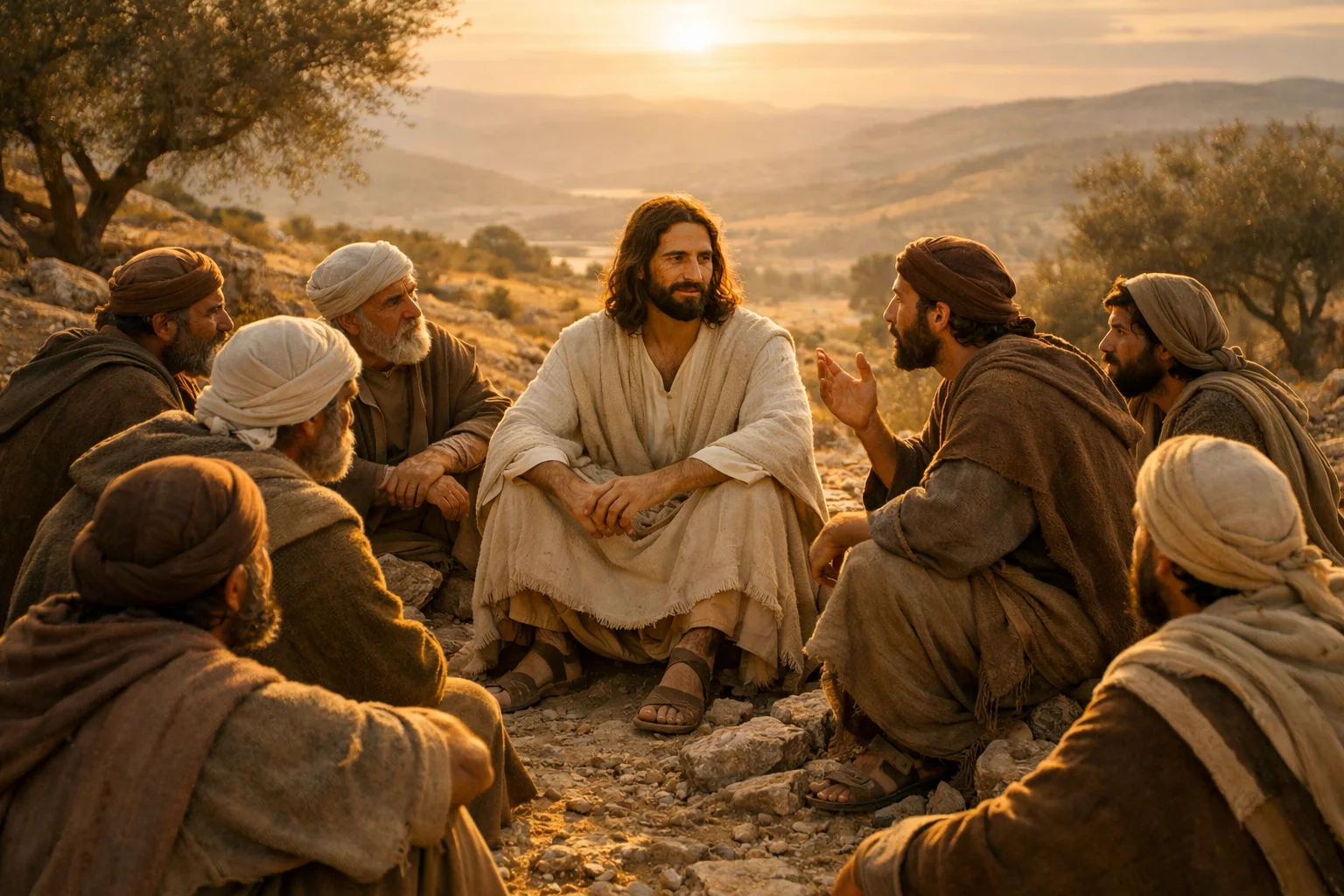 Jesus Teaches the Disciples to Pray