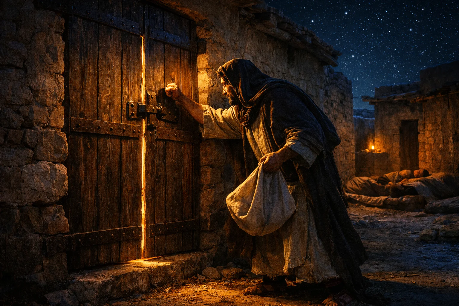 The Midnight Friend Knocking for Bread