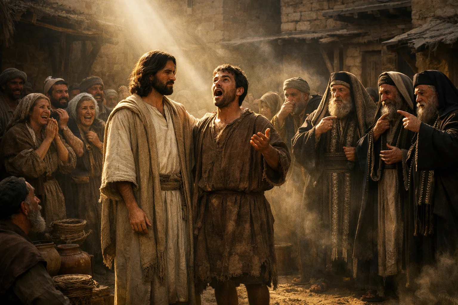 The Mute Man Speaks and the Crowd Divides