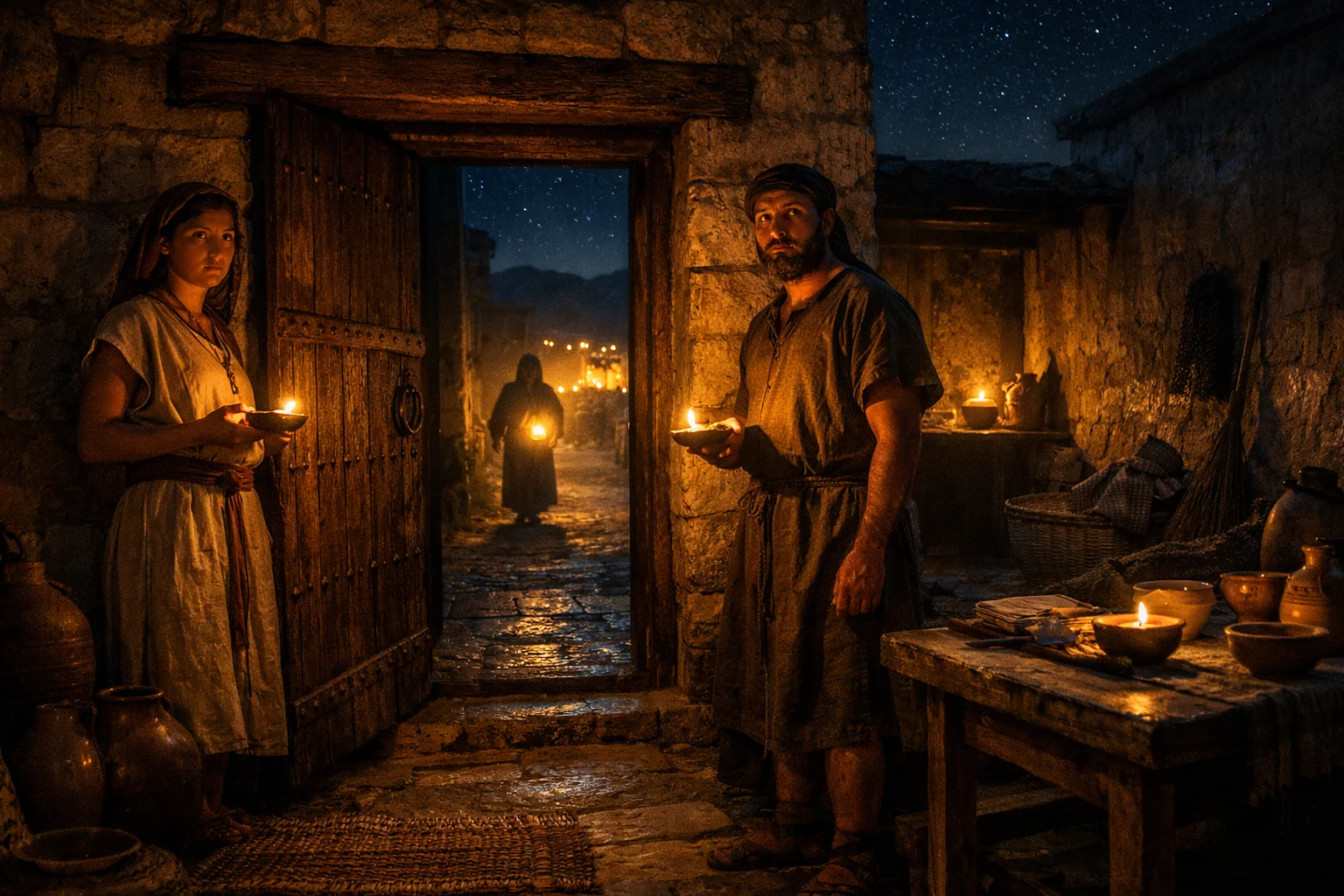 Lamps Burning at Midnight