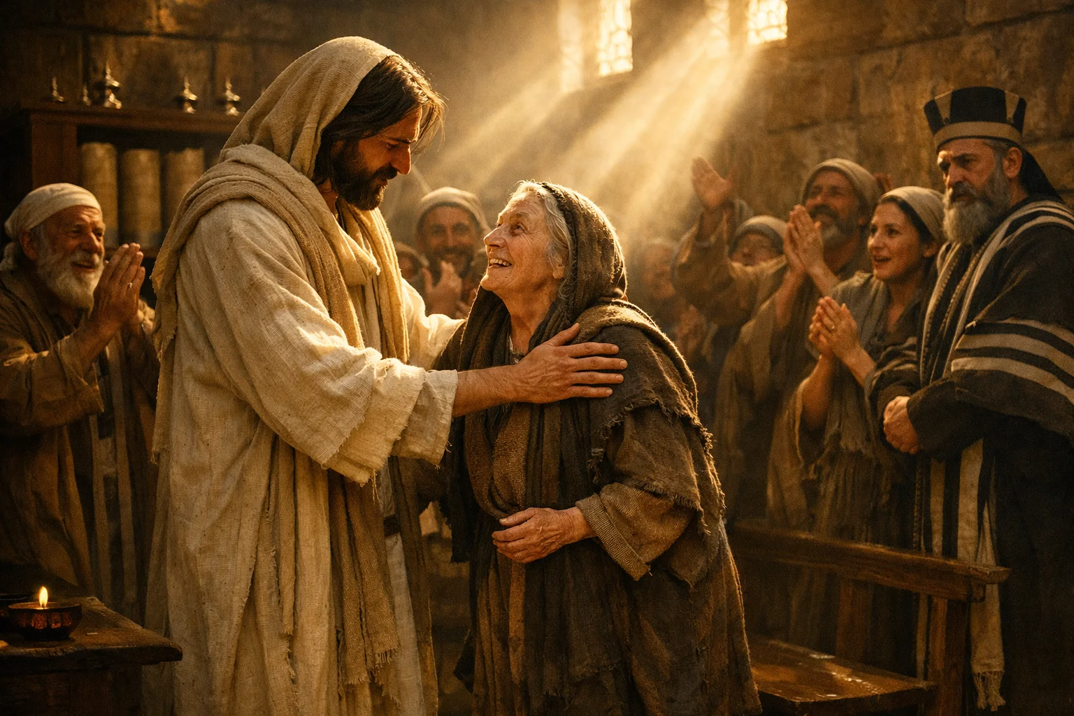 The Bent Woman Straightened on the Sabbath