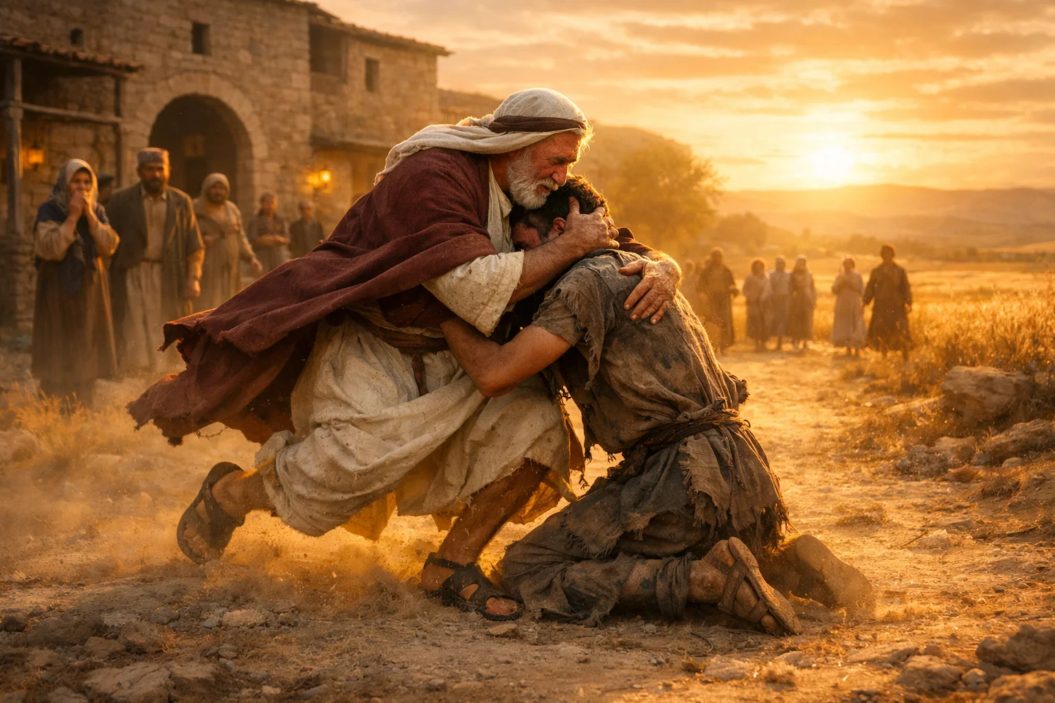 The Father Runs to His Returning Son