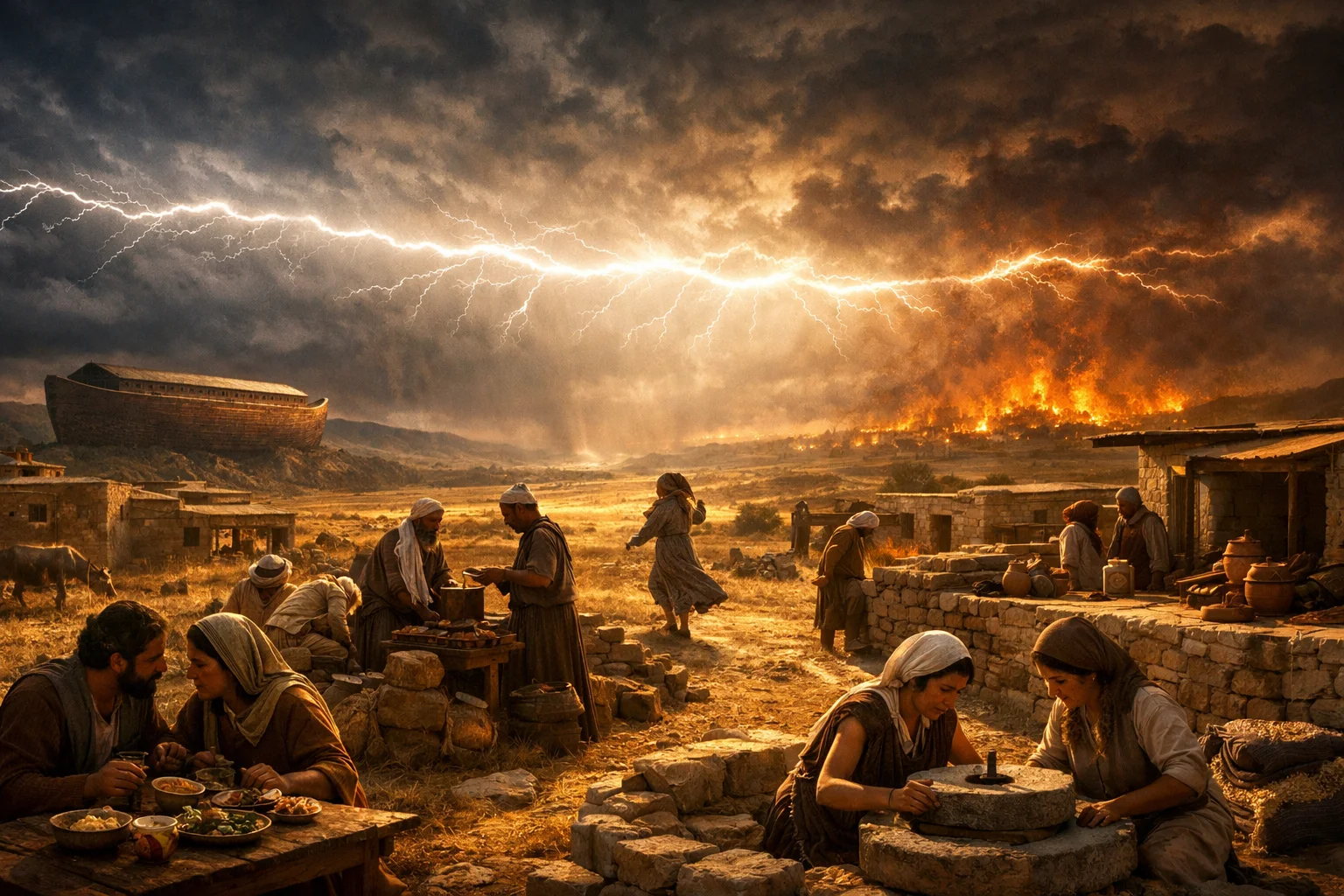 Like Lightning and the Days of Noah and Lot