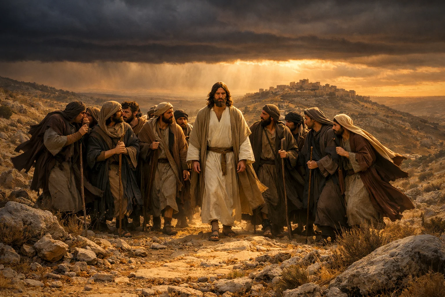 Jesus Foretells the Road to Jerusalem