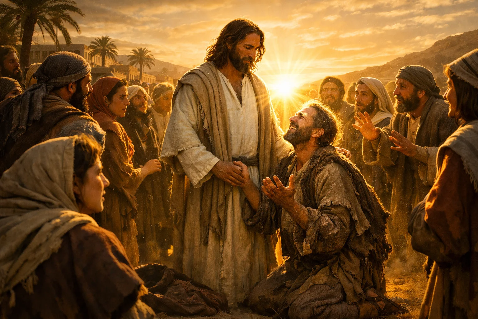 The Blind Beggar Receives Sight near Jericho