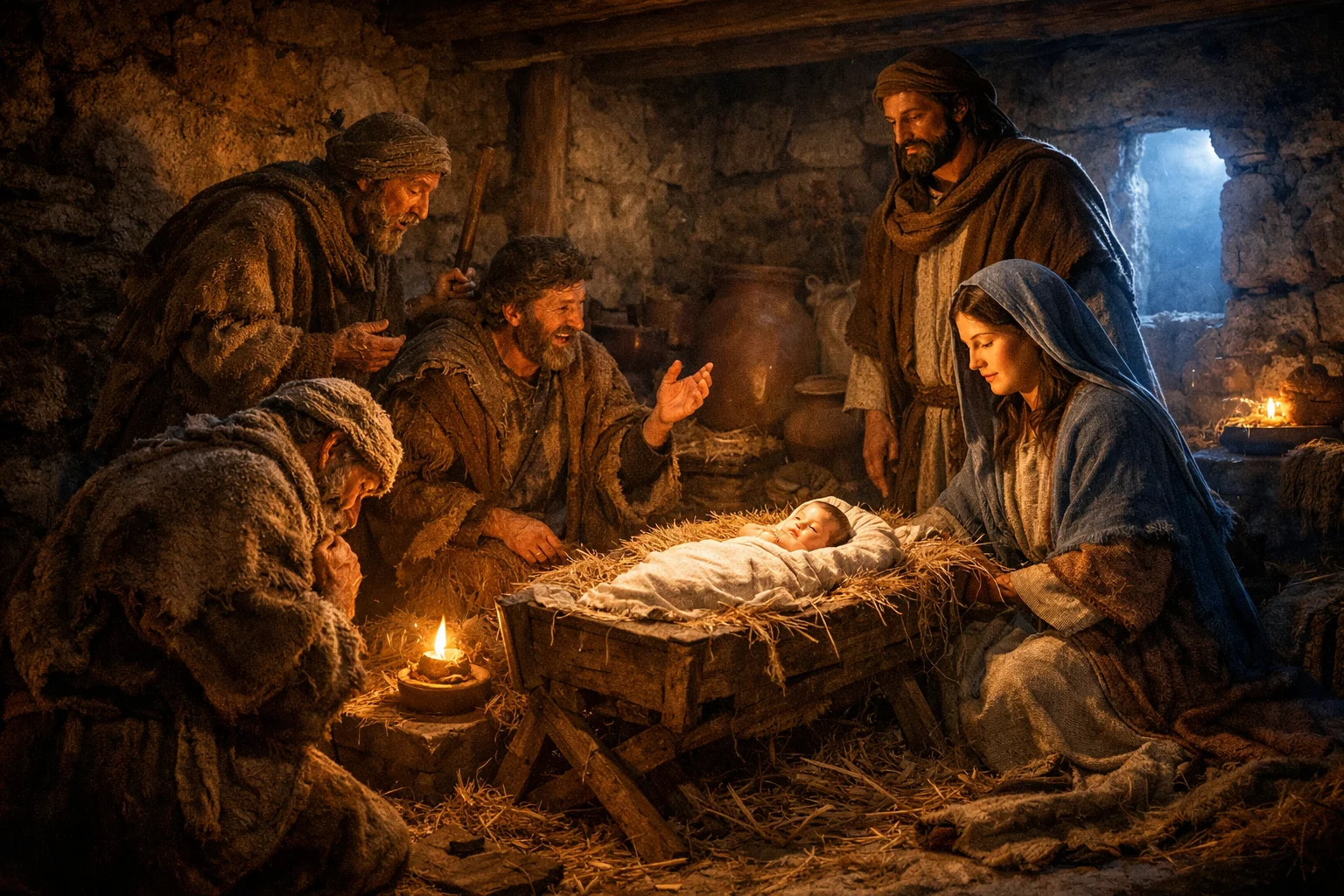 Shepherds at the Manger