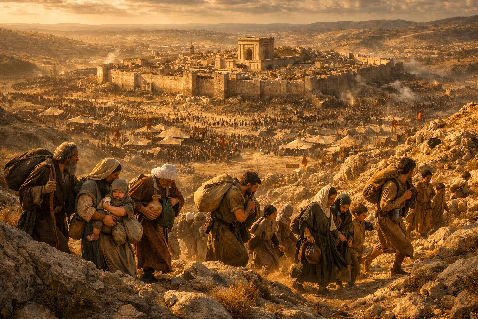 Jerusalem Surrounded and the Flight to the Mountains