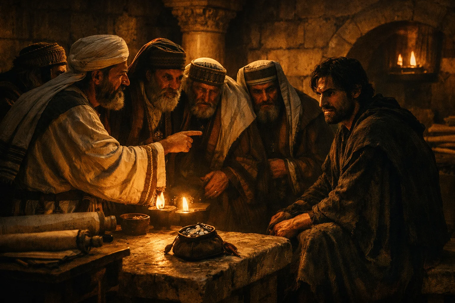 Judas Bargains in Secret