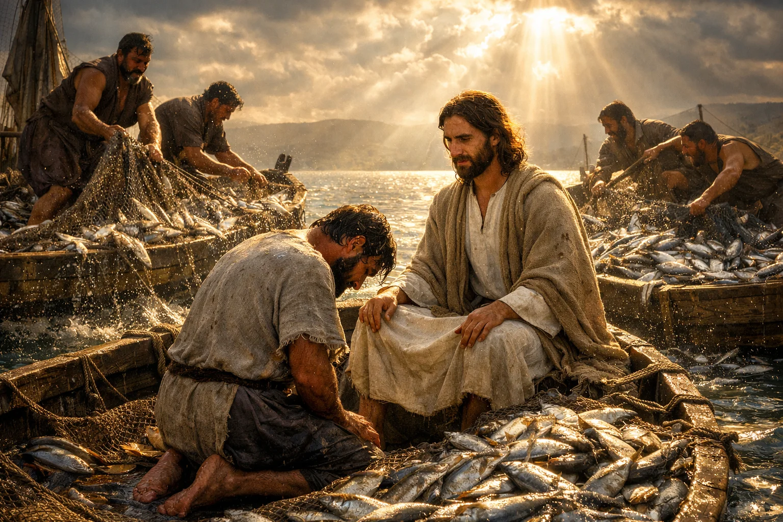 The Miraculous Catch and Peter’s Surrender