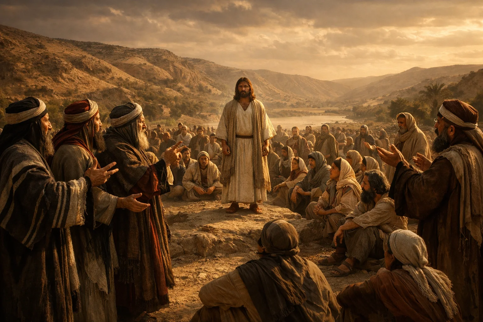 Jesus Teaches in Judea and Answers the Pharisees
