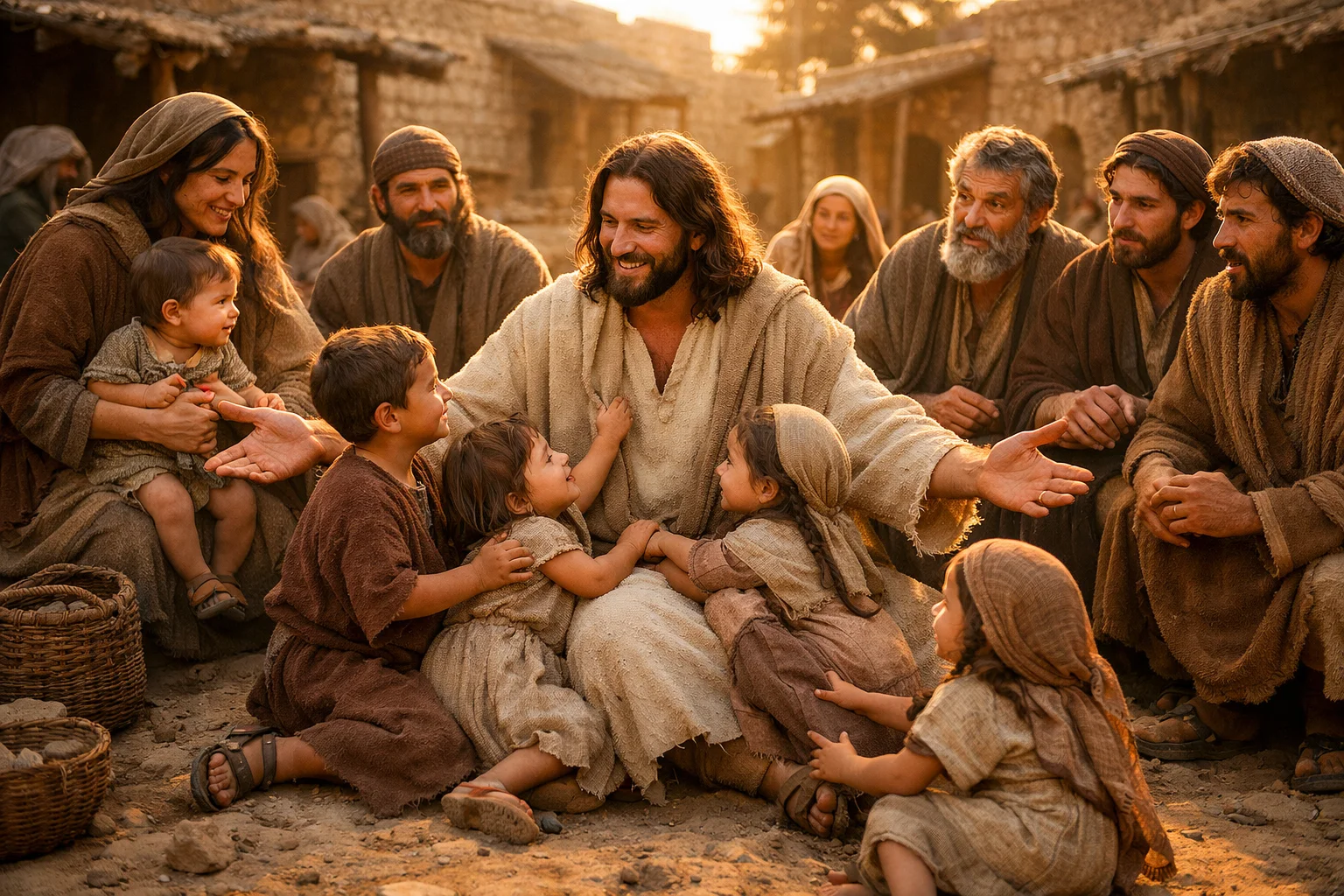 Jesus Blesses the Little Children