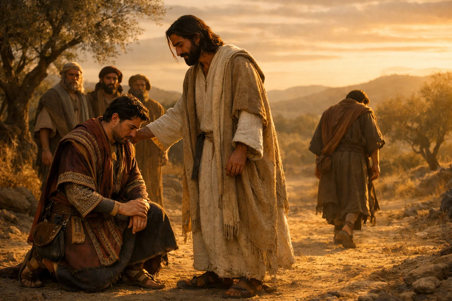 The Rich Man Walks Away Sad