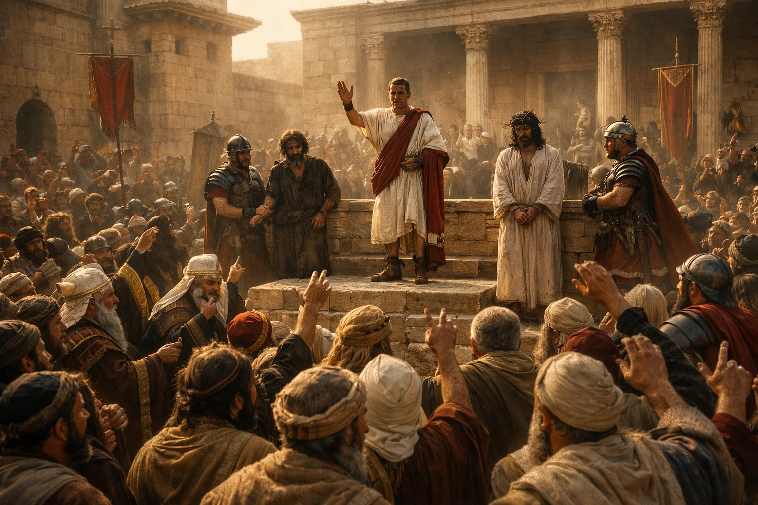 Barabbas Chosen by the Crowd