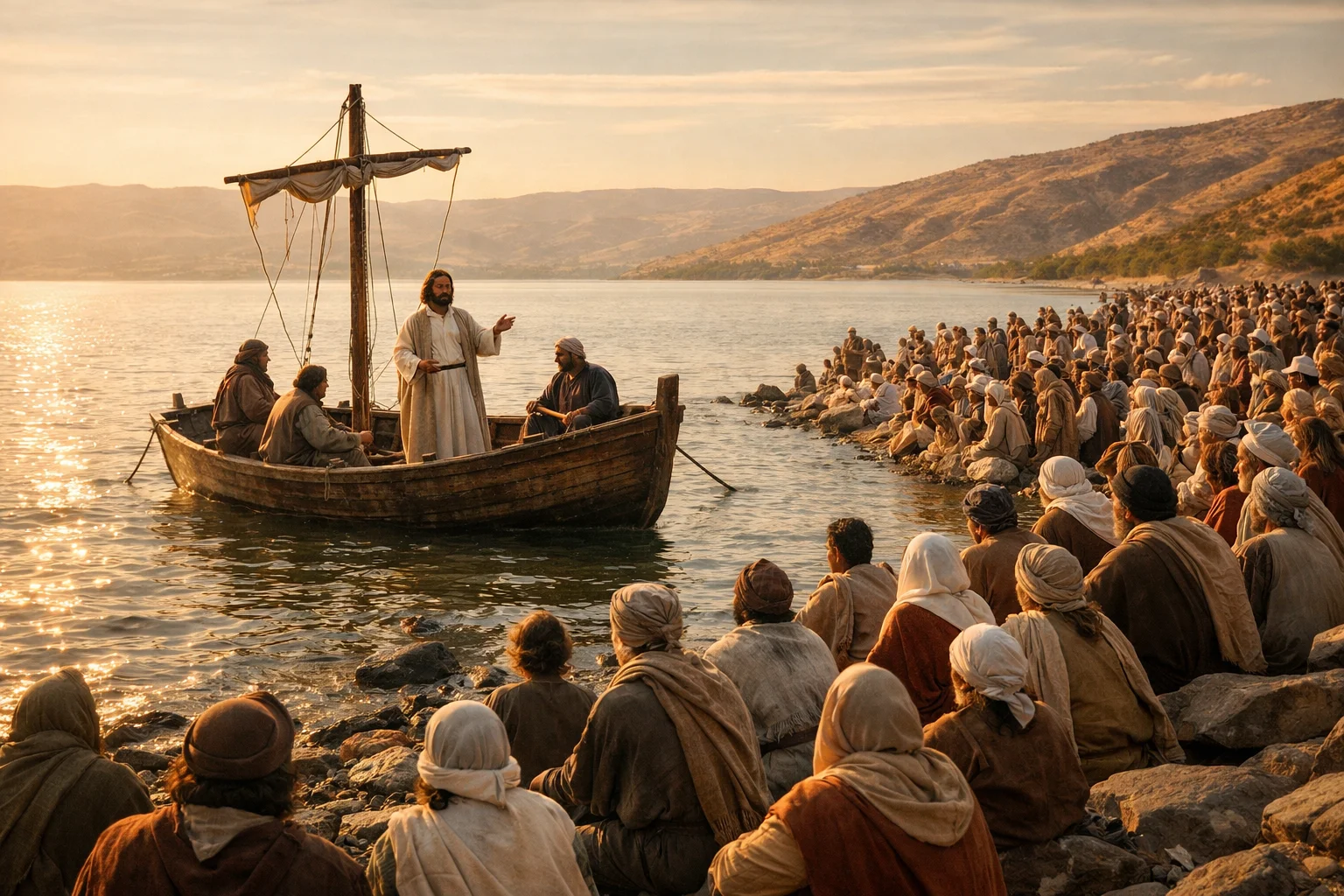 Jesus Teaching from the Boat