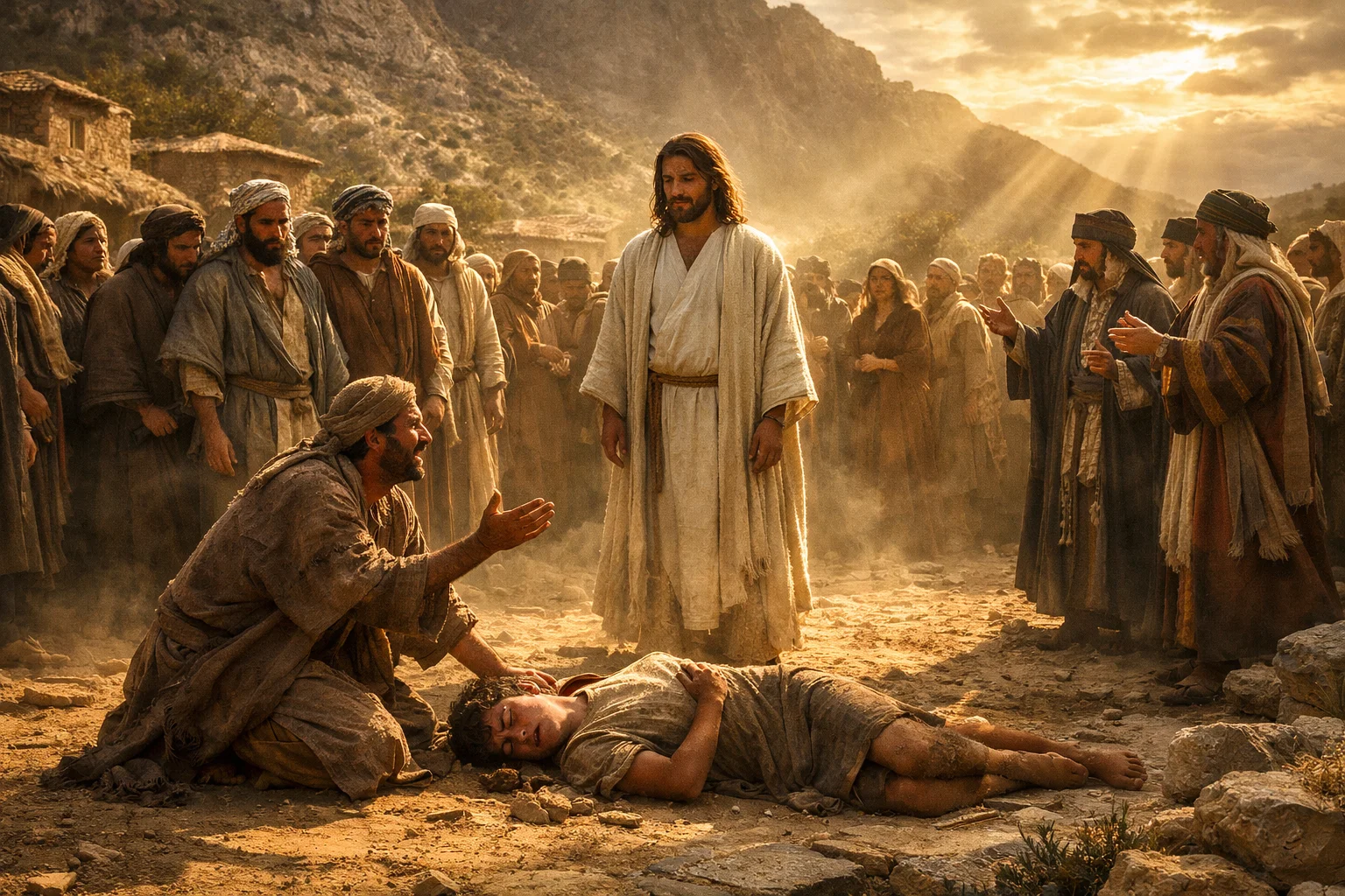 The Tormented Boy Brought to Jesus