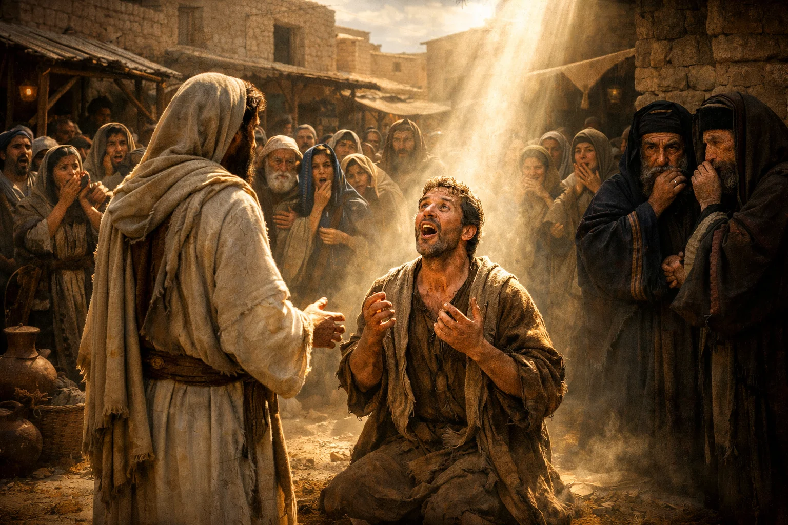 The Blind and Mute Man Healed