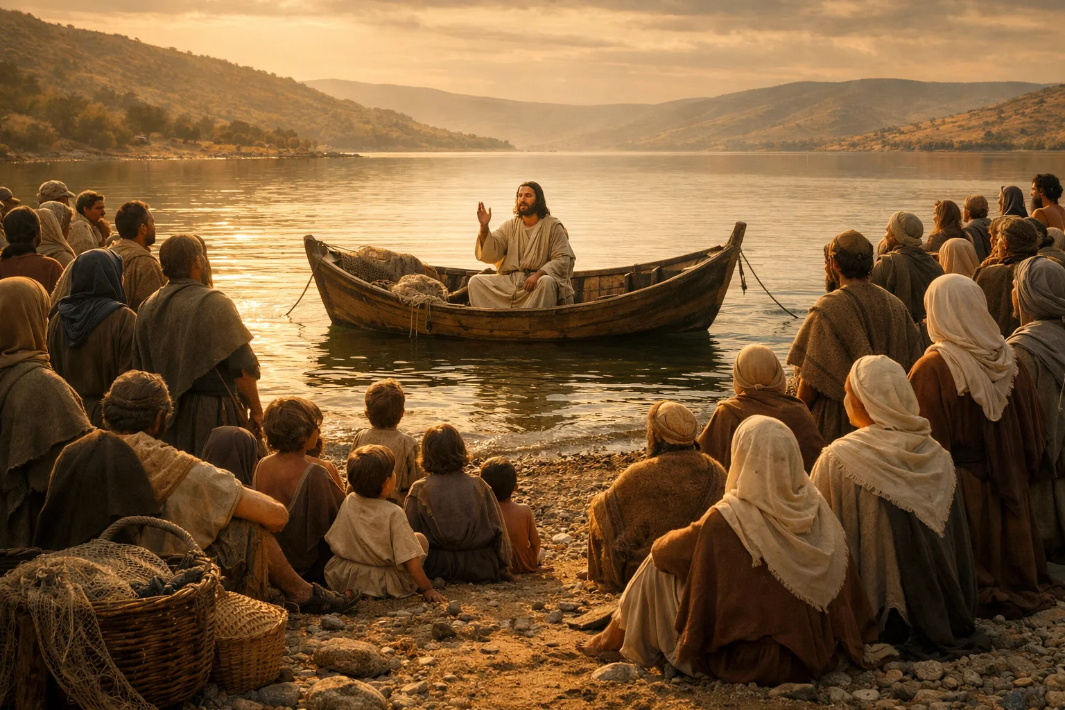 Jesus Teaching from the Boat
