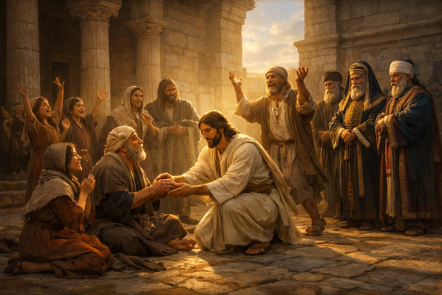 Healing and Children's Praise in the Temple