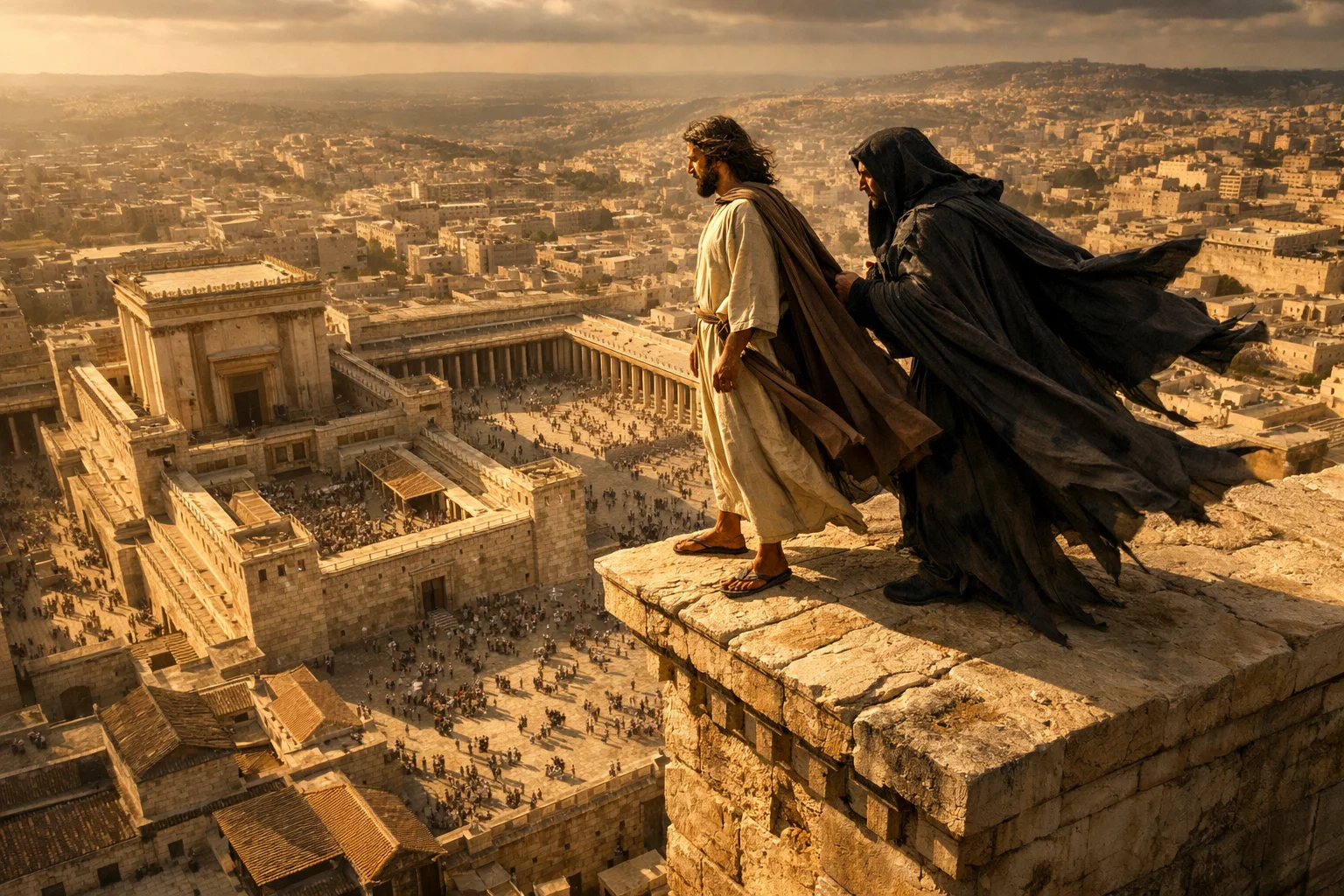 On the Temple Pinnacle