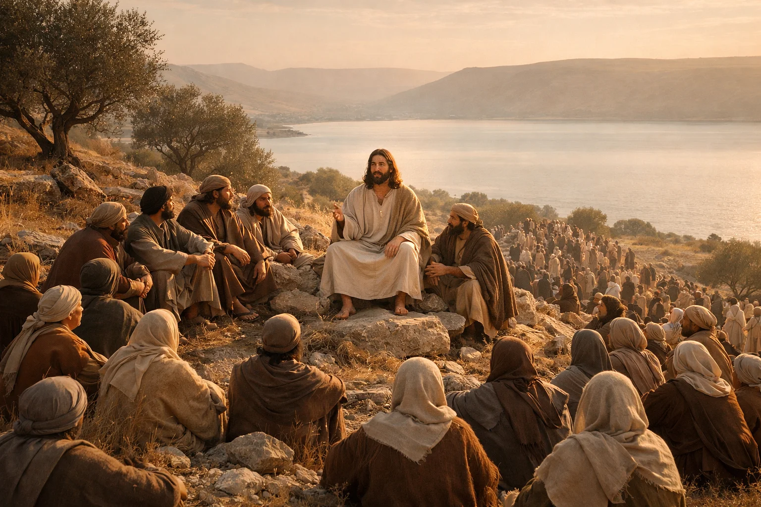 Jesus Teaches on the Mountainside