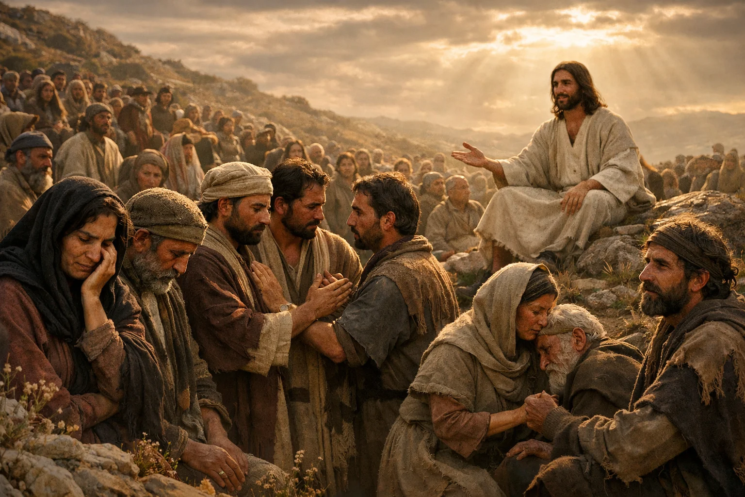 The Blessed Ones Hear the Beatitudes