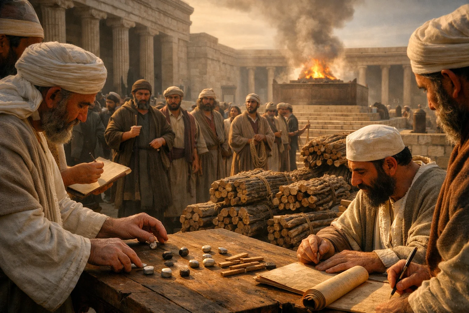 Lots Cast for the Altar Wood