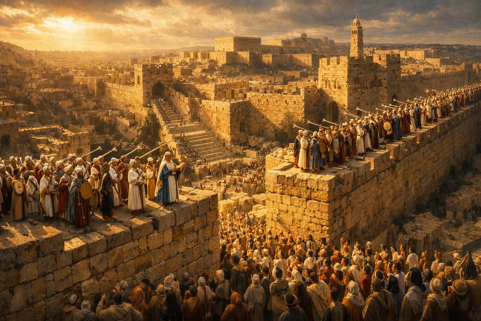 Two Great Choirs Upon the Wall