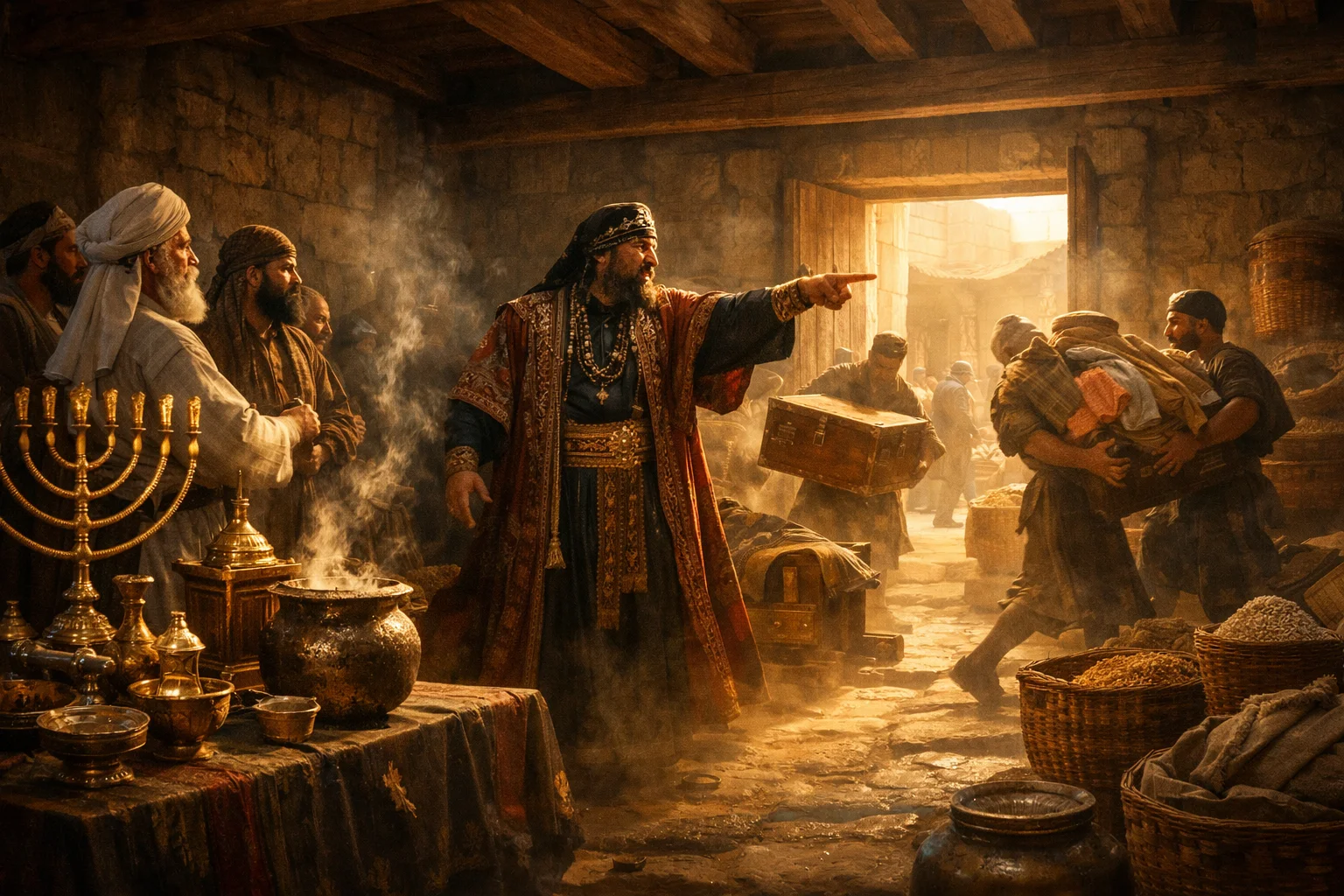 Nehemiah Throws Out Tobiah's Goods