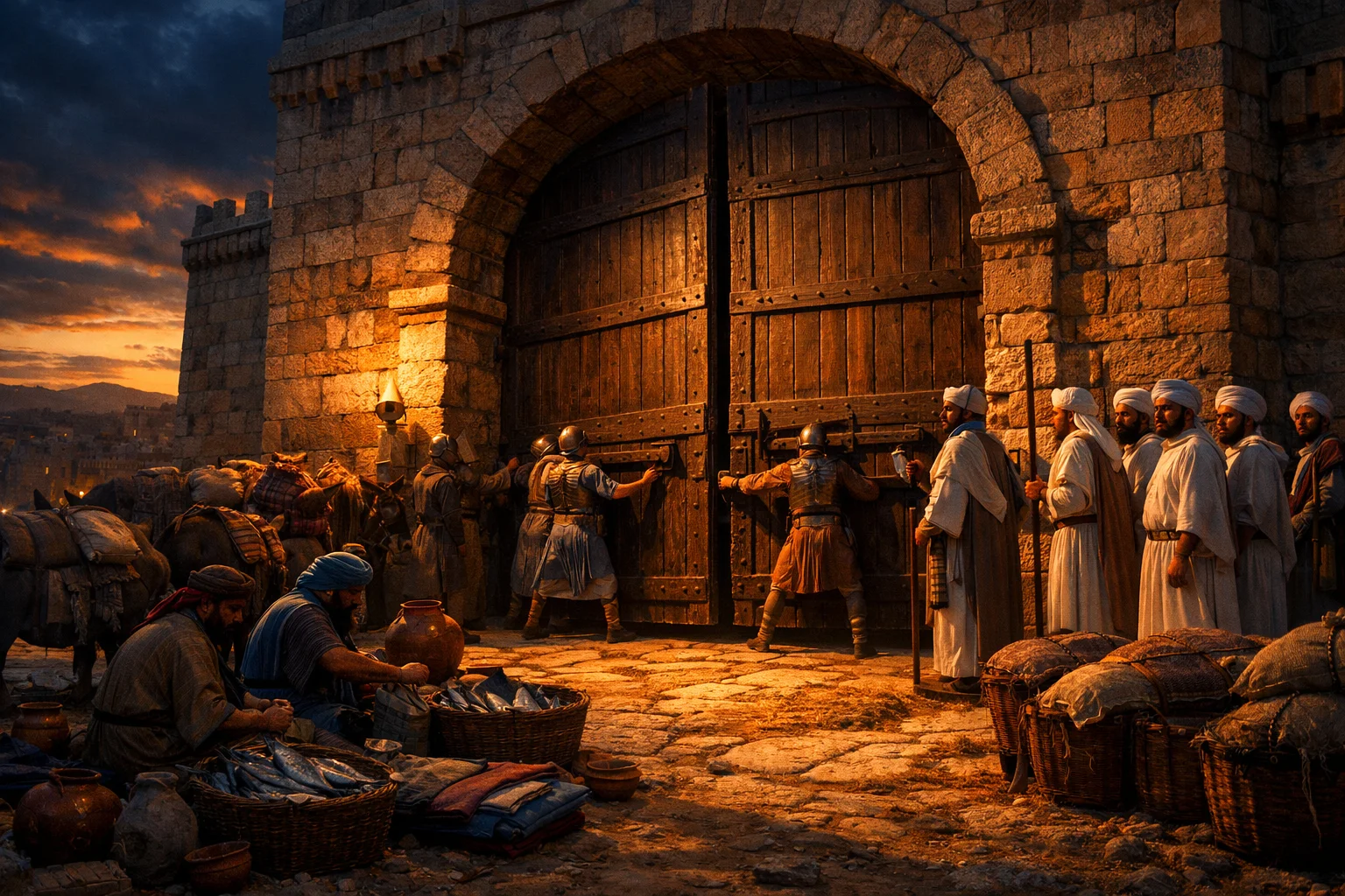 The Gates Shut for the Sabbath