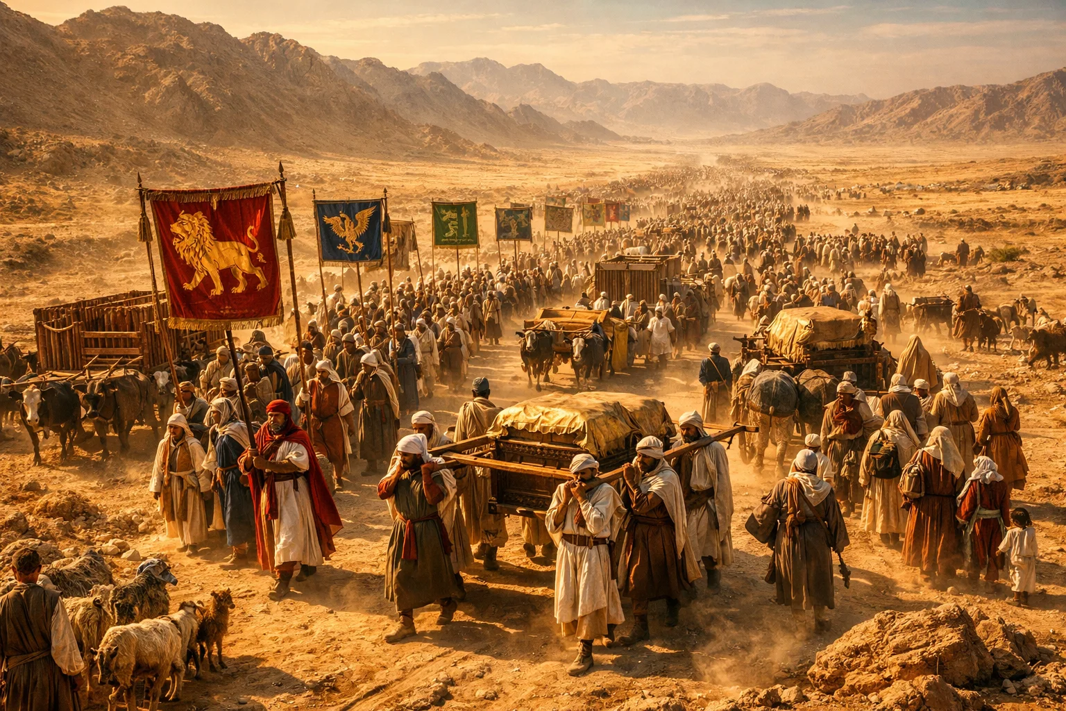 Israel Sets Out in Sacred Order