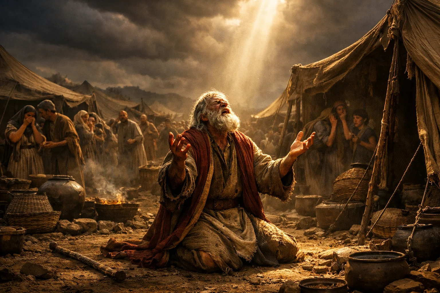 Moses Cries Under the Burden