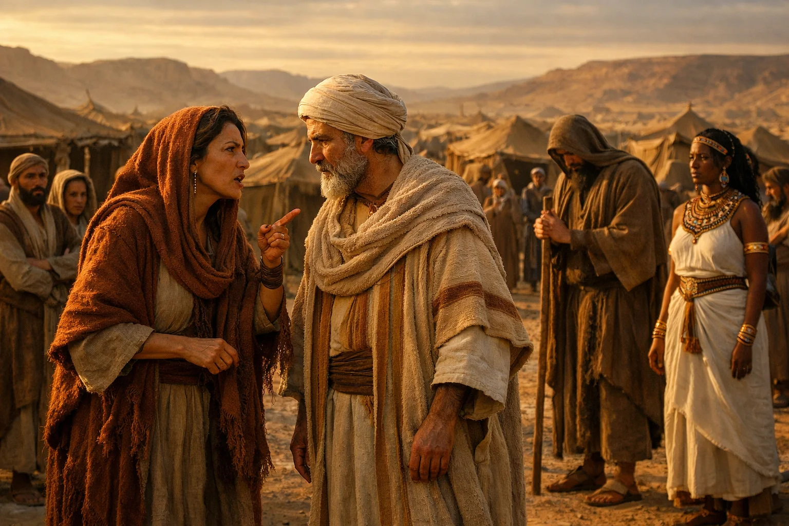 Miriam and Aaron Speak Against Moses