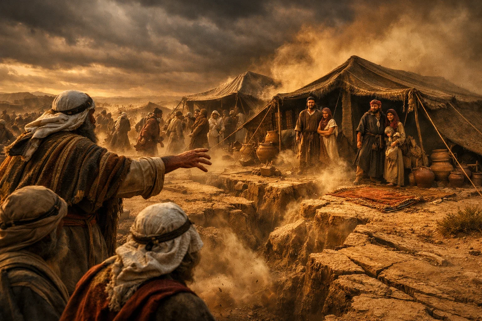 The Earth Opens Beneath the Rebels