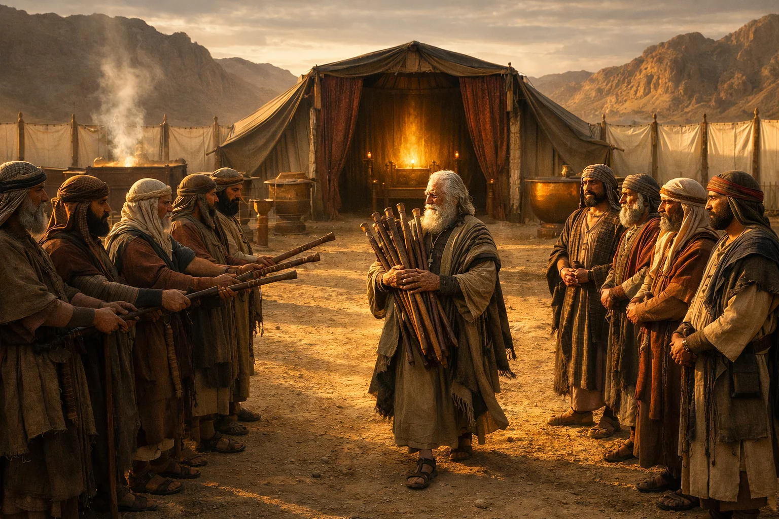 The Twelve Staffs Gathered