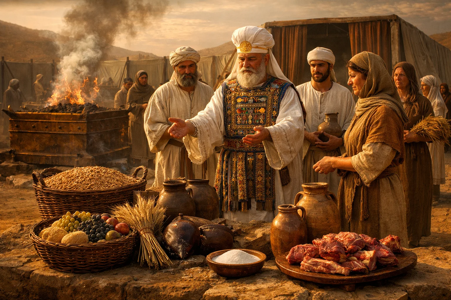 Holy Portions Given to Aaron