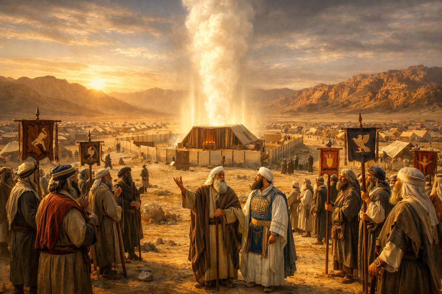 The Command to Camp by Standards