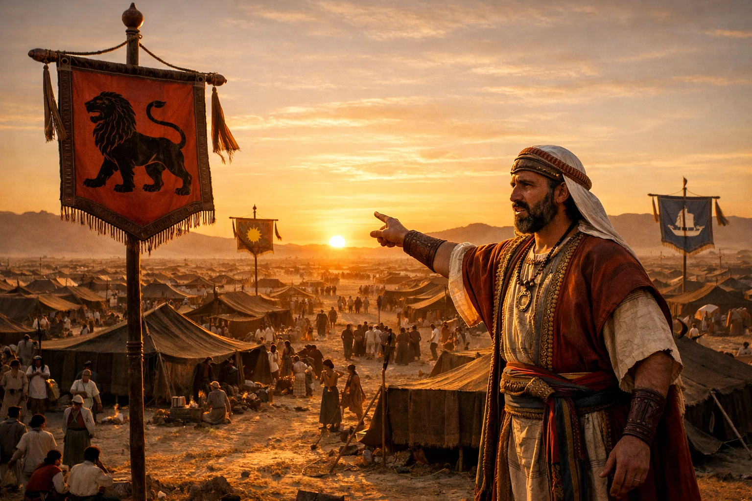 Judah Encamps Toward the Sunrise
