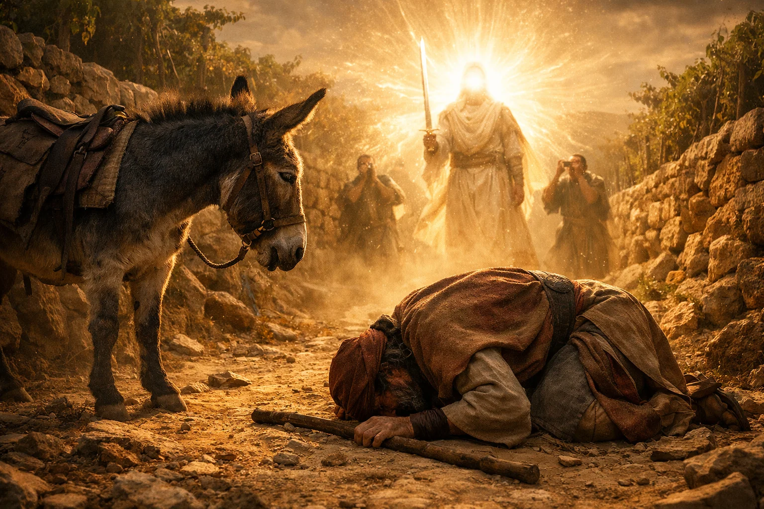 The Donkey Speaks and Balaam Sees