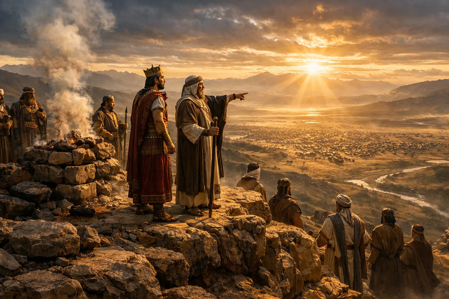 Balak Meets Balaam at Bamoth Baal