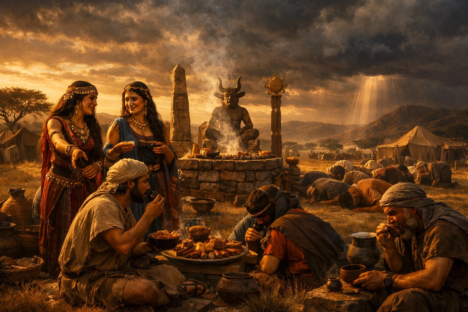 Israel Enticed at Shittim