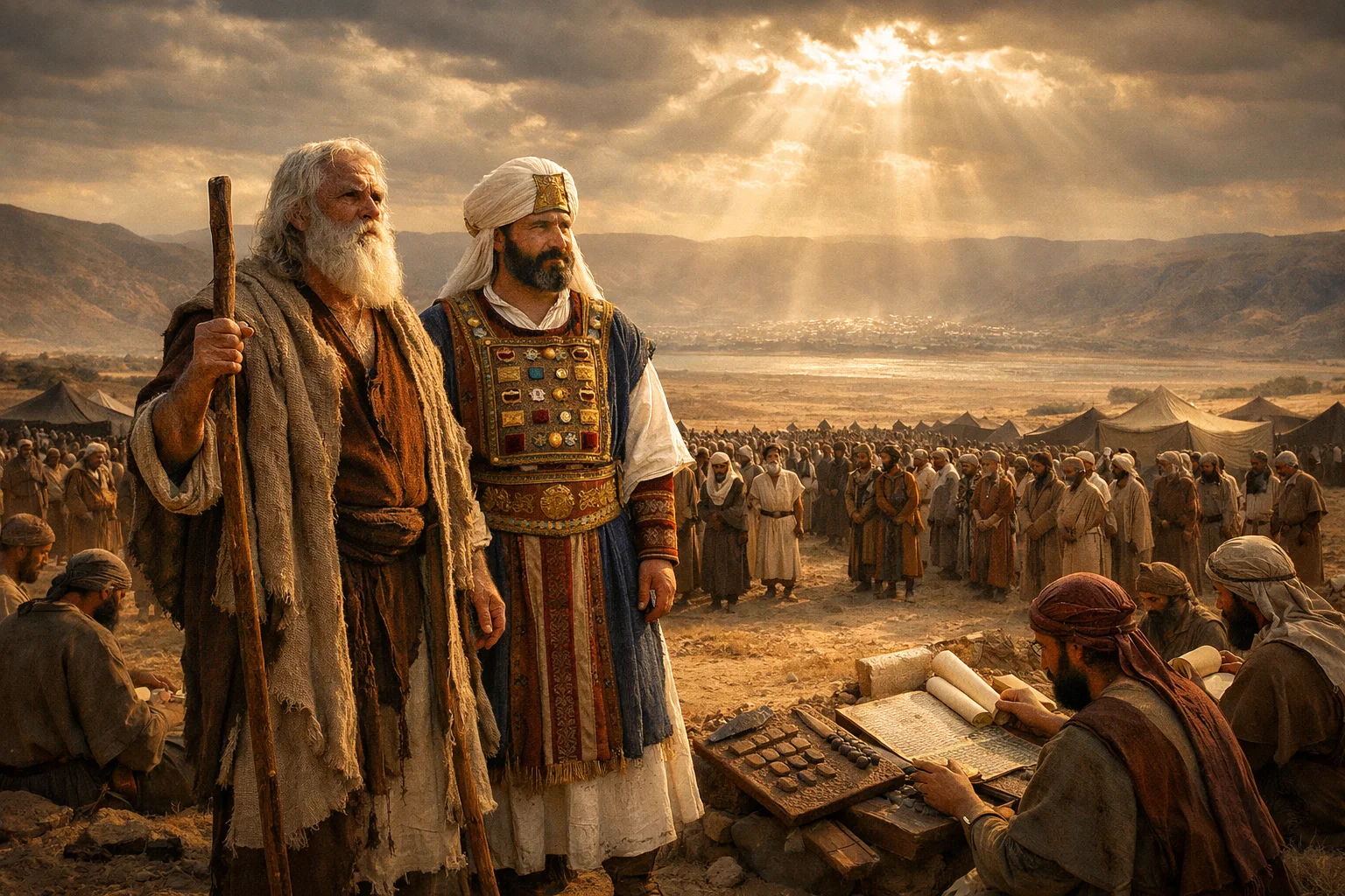 The Census Begins on the Plains of Moab