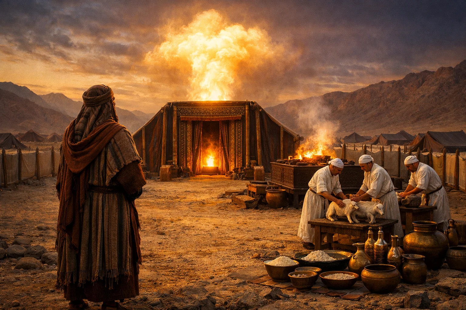 Moses Receives the Command of Daily Offerings