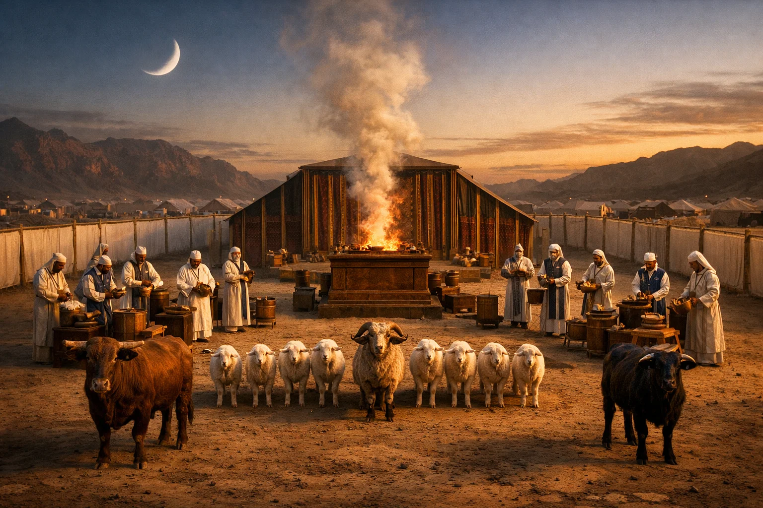 New Moon Offerings Before the LORD