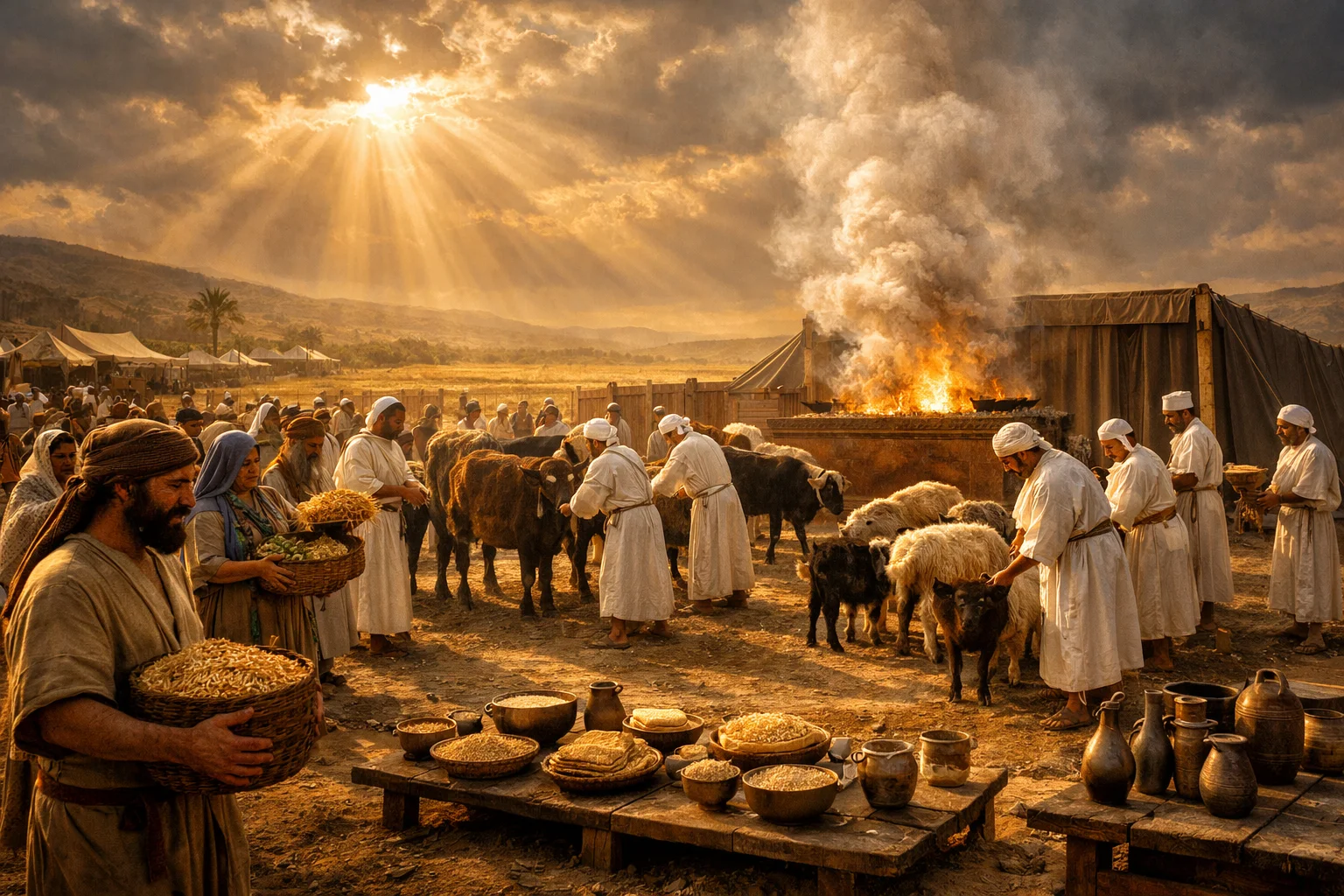 Firstfruits at the Festival of Weeks