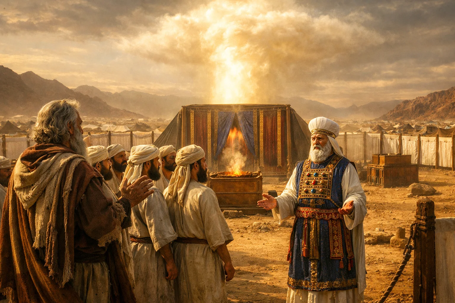 The Levites Presented to Aaron