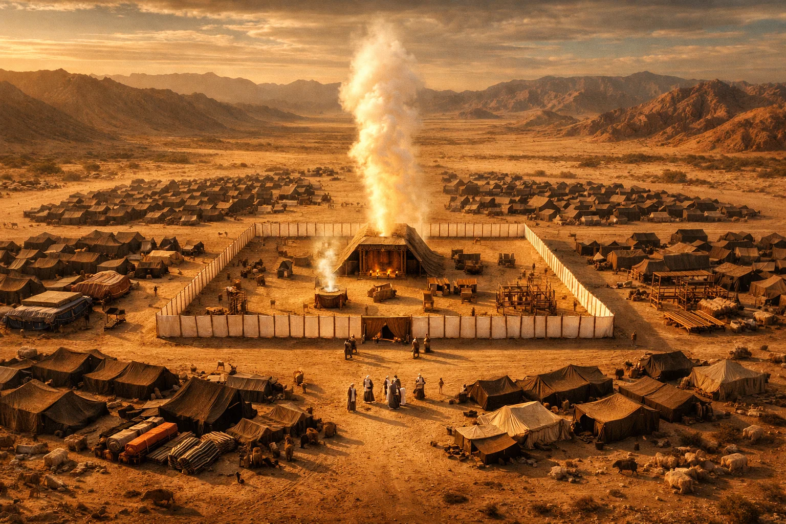 The Levite Camps Around the Tabernacle