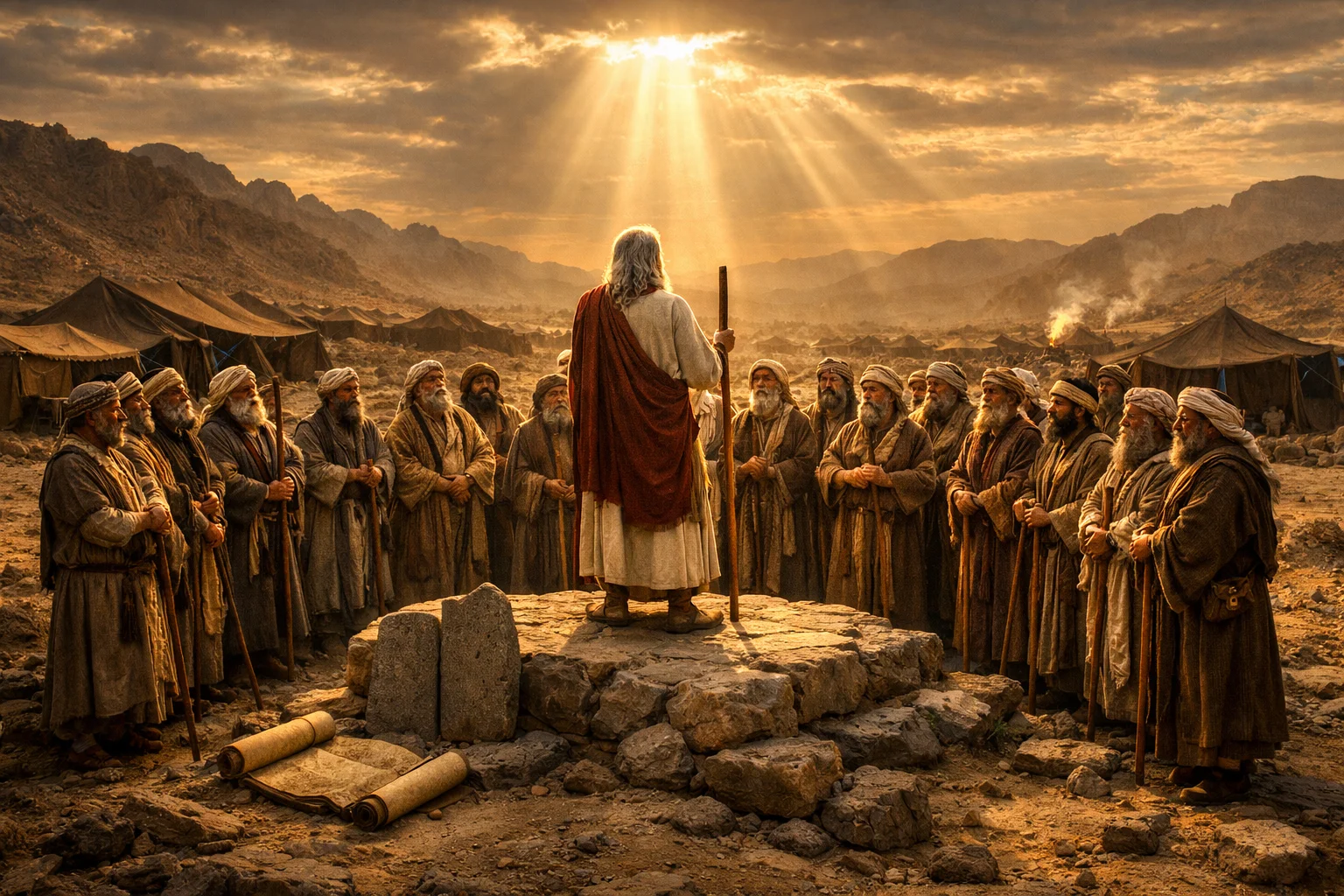 Moses Declares the Law of Vows