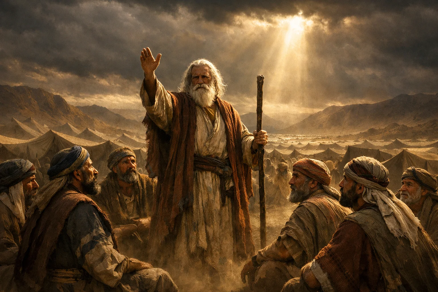 Moses Rebukes the Tribes