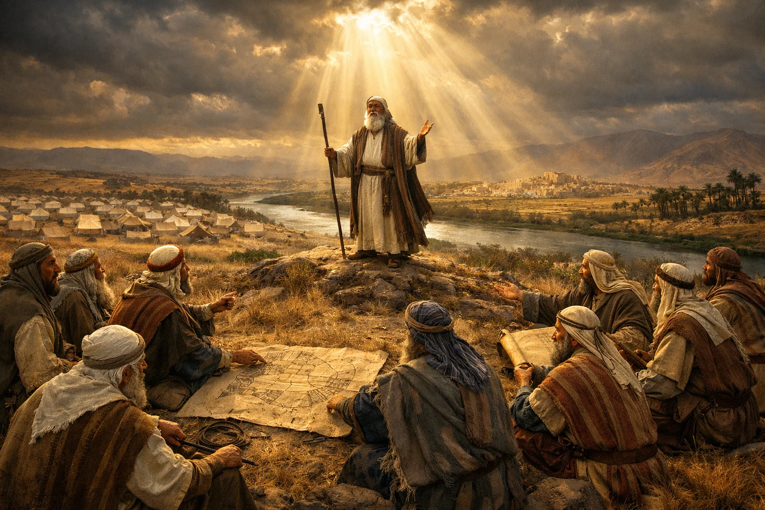 Moses Receives the Command on the Plains of Moab