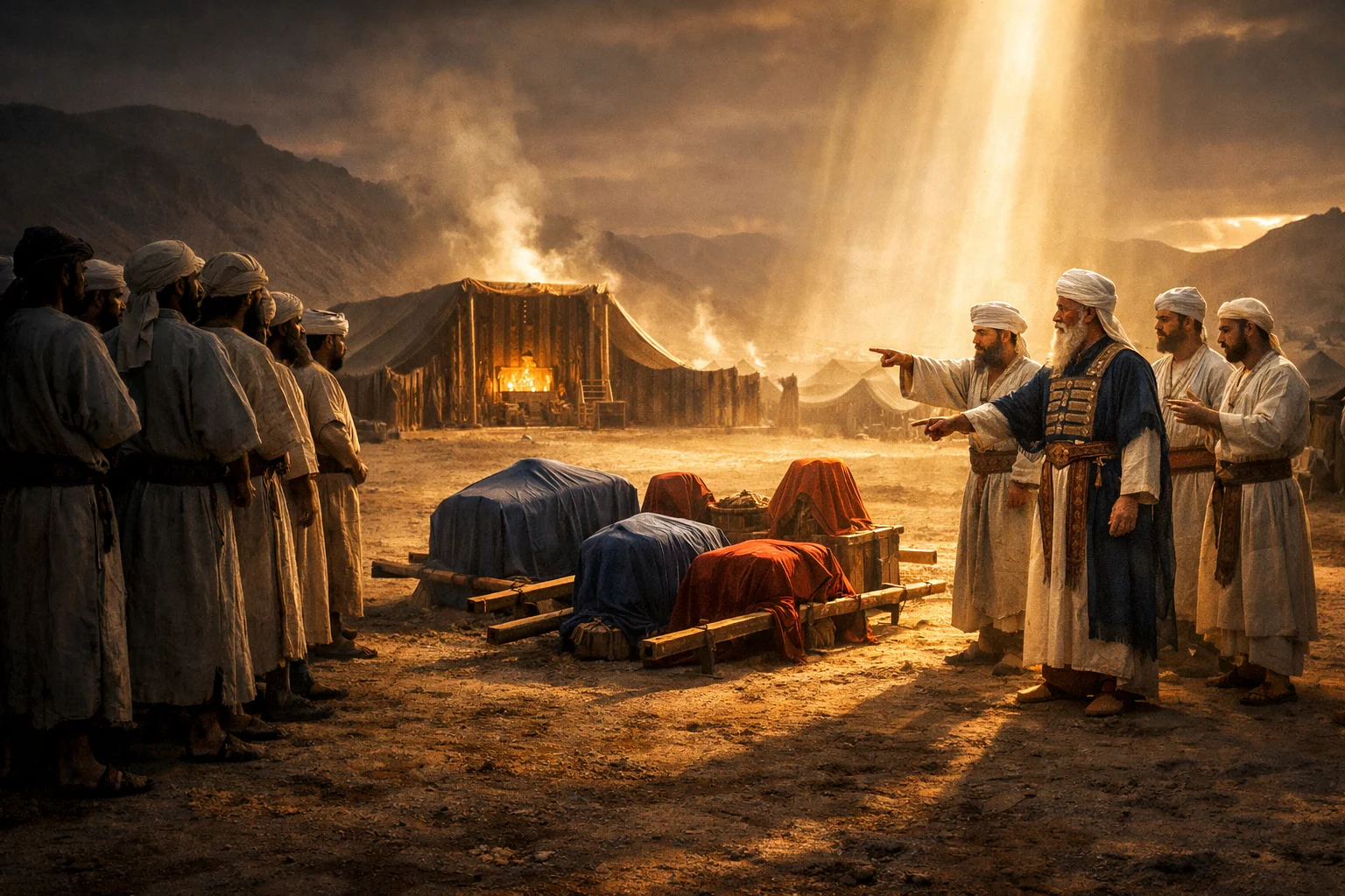 The Kohathites Warned from the Holy Things